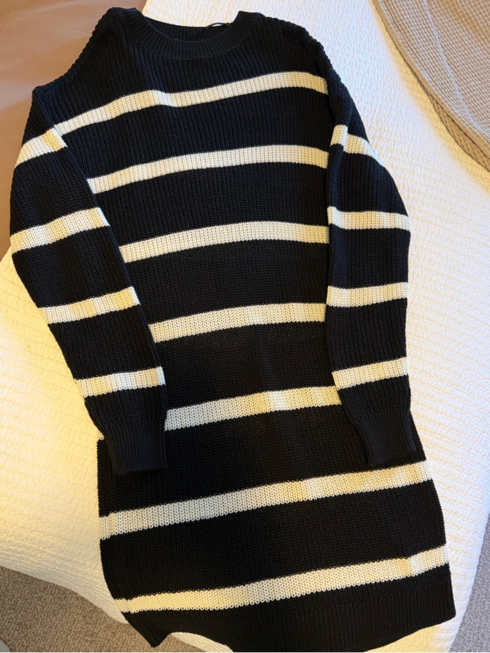 Noisy May - Striped Crew Neck Dress